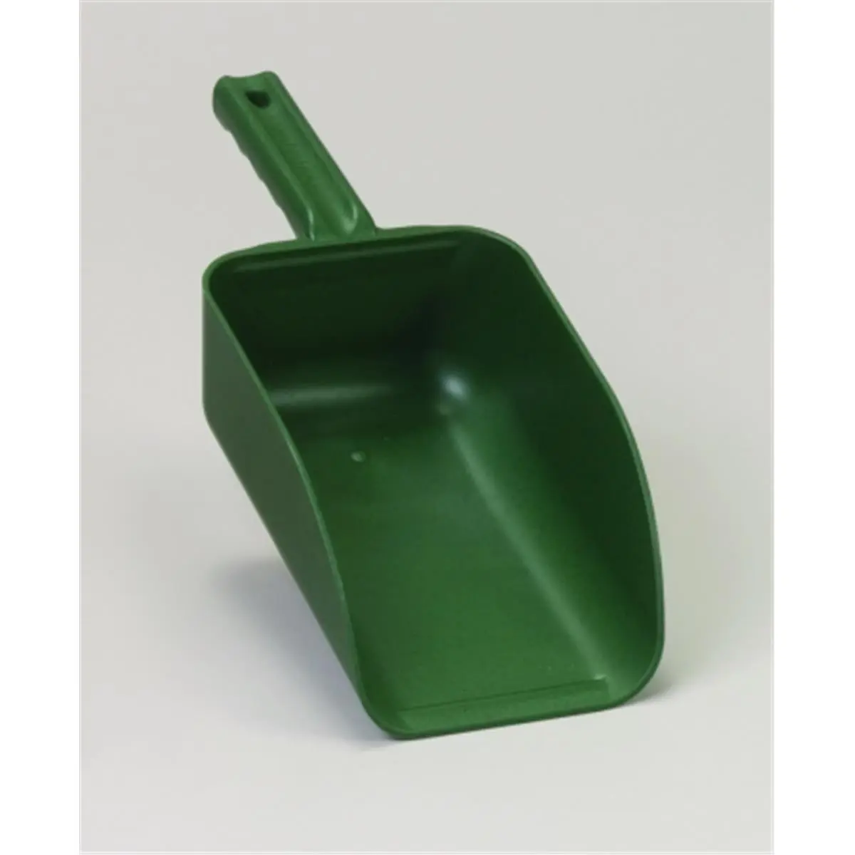 Poly Pro Tools P-6400-G Handi Scoop Jr Garden Shovel, 32 oz Green, 11.5" L x 5" W x 2.75" H, Easy Feed Bag Navigation, Lighter Loads, Quick Work for Children, Spreads Mulch, Ideal for Beach Trips, Won’t Scratch Containers, Spread Mulch, Trip To The Beach,