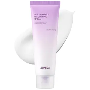 [JUMISO] Niacinamide 2+ Oil Control Cream - Korean Face Moisturizer for Oily Acne Prone Skin - Pore Minimizing, Sebum Balancing with Hyaluronic Acid, Tranexamic Acid