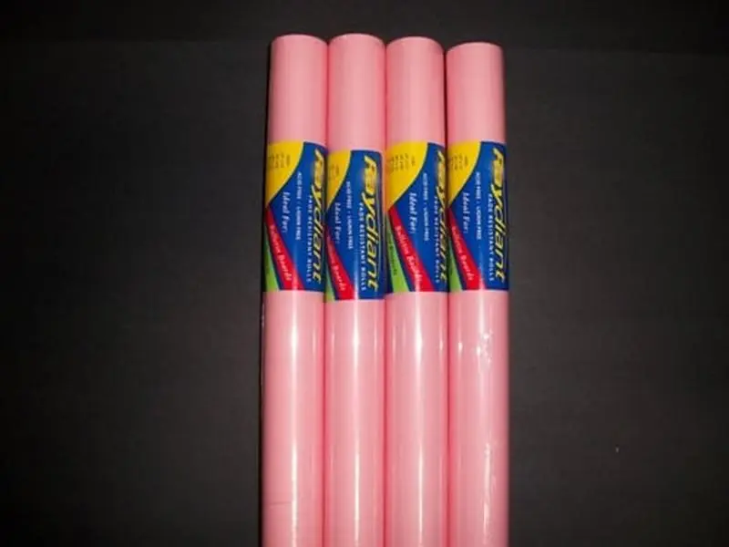 RiteCo Raydiant 80047 Premium Quality Acid-Free Archival Fade-Resistant Pink Craft Paper Rolls, 48 in. x 50 ft, 4 Pack for Art Projects, Bulletin Boards