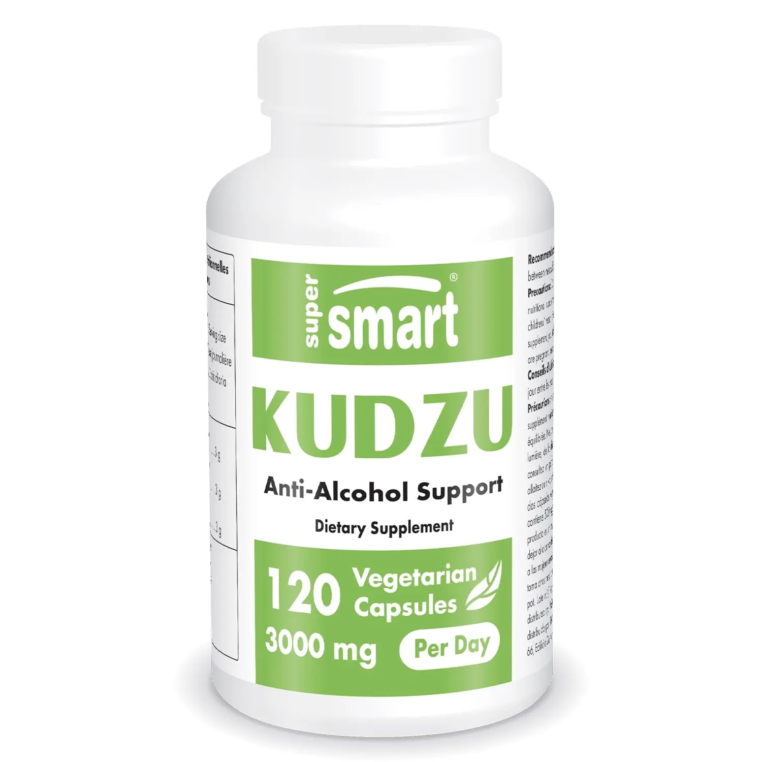 Supersmart - Kudzu Extract 500 mg Full Spectrum - Powerful Herbal Extract Antioxidant | Non-GMO & Gluten Free - 120 Vegetarian Capsules