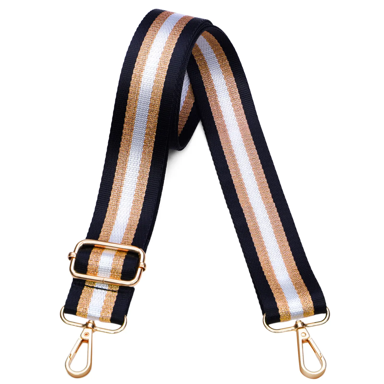 2"(5cm) Black & Bronze (Golden Glitter)