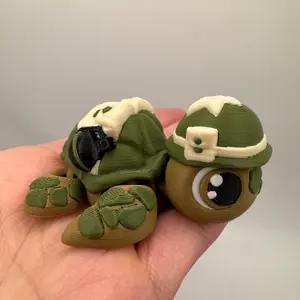 3D Printed Army Turtle – Camo Military Turtle