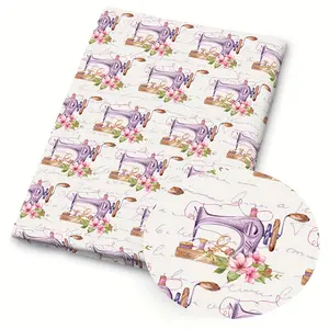 1 piece of pink rose-print fabric - 59 x 19.68 inches (150 x 50 cm) pre-cut polyester fabric, pink and purple floral pattern, sewing pattern - suitable for sewing, scrapbooking, tablecloths, and crafts