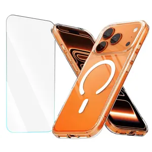 Entronix Bundle Compatible with iPhone 17 Pro - [Magnetic] Clear Case & 1 Clear Screen Protector