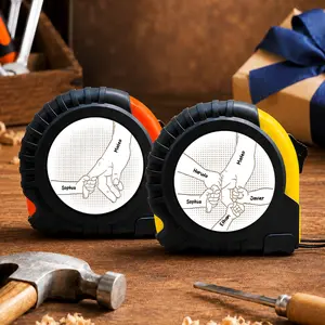 Personalized Tape Measure Custom Kids Names Family Hands Design Measuring Tool Gift For Dad Gift For Husband Gift From Kids Fathers Day 2026 Handyman Tool Box Accessory Workshop Garage Decor Gifts For Family Home Repair Gift Family Hands Gift