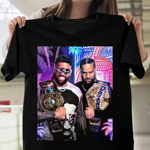 The Usos Island Style Black T-Shirt – Pro Wrestling Fanwear Tee