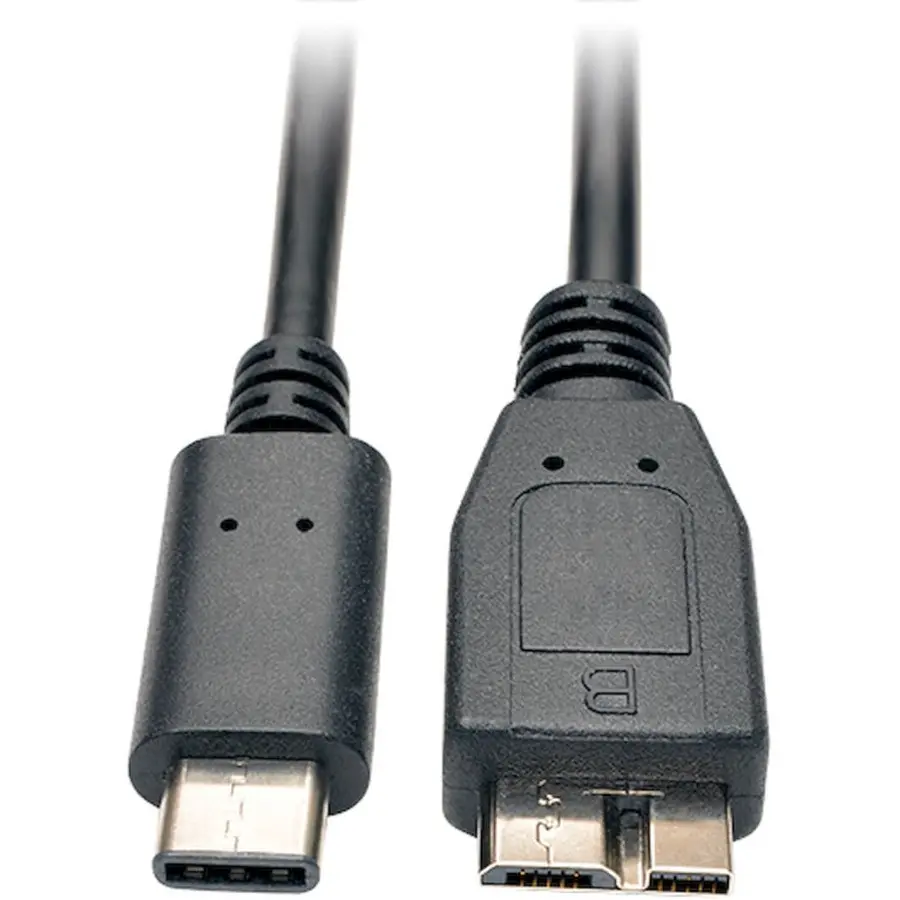 Tripp Lite U426003 3ft USB 3.1 Gen 1 Cable USB-C to Micro-B (M/M) - Black