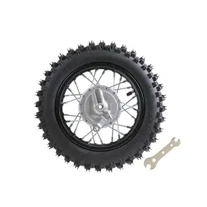 10" Rear Wheel 3.00-10 80/100-10 Dirt Bike Tire and inner Tube and 1.6x10 Rim Drum Brake for CRF50 XR50 Pit Bike 50cc 70cc 90cc 110cc 125cc Motocross Off Road