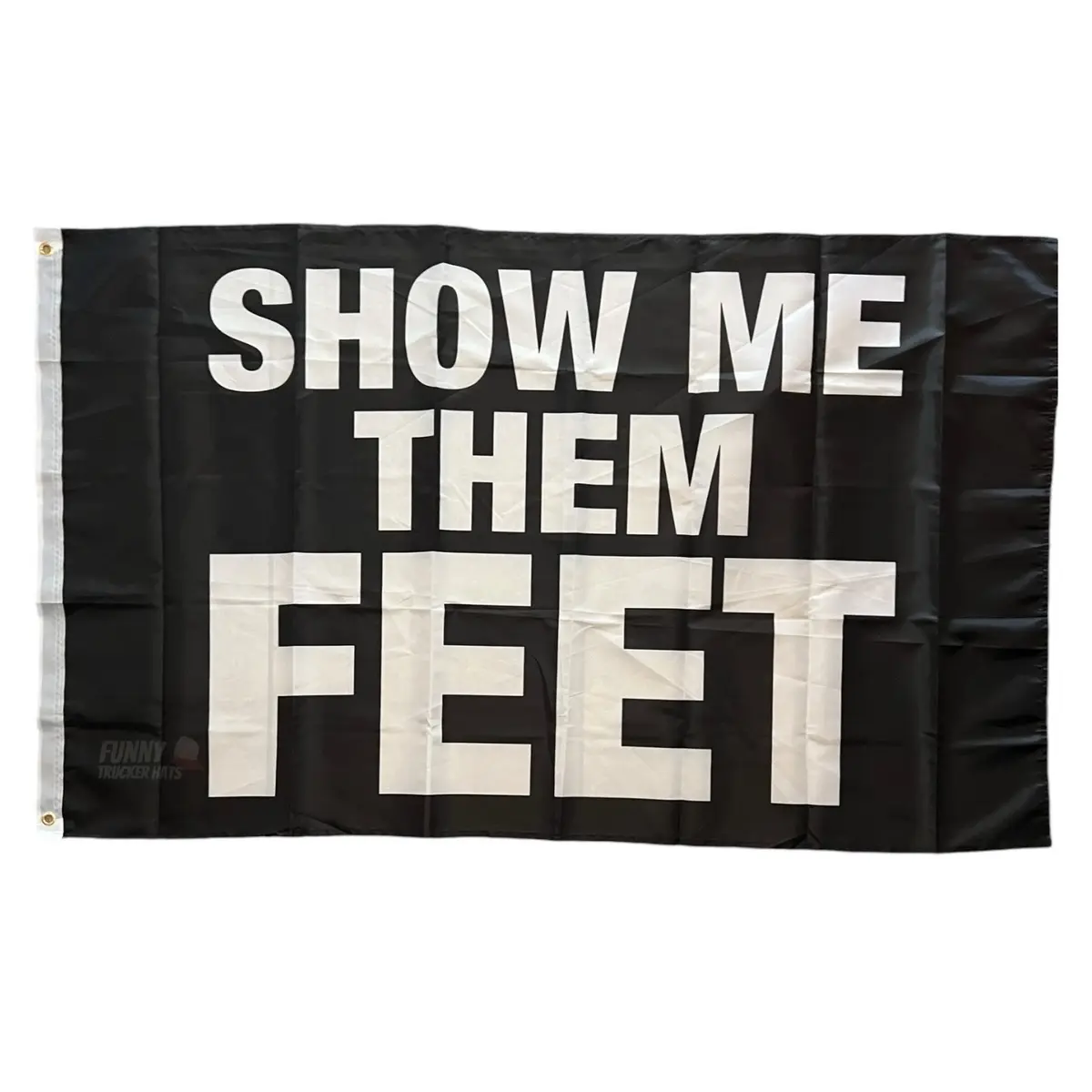 Show Me Them Feet Flag  Flag 3x5 Wall Decor foot toes dirty feet Gift  Outdoors Ornaments Hanging Boating Flag Wedding wishing banner Multicolor funny
