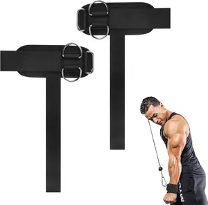 2 count Weightlifting Straps with D Ring,Adjustable Wrist Straps for Weightlifting,Fitness for Men and Women,Suitable for Gym, Deadlift, Strength