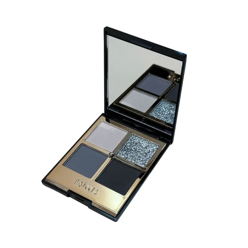 4-Color Eyeshadow Palette, Highly Pigmented & Blendable, Shimmer Matte Makeup Palette for Everyday Looks, Party & Date Night Cosmetic