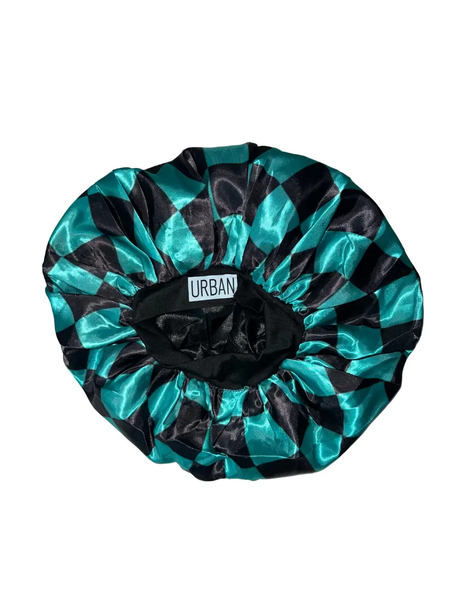 URBAN BONNET CO Premium Satin Hair Bonnet (NO TIE STRAP) & Dreadlock Loc Cap Double Layer Sleeping & Shower Wrap Silk Soft Band Red Cloud Design One Size Fits All - Haircare