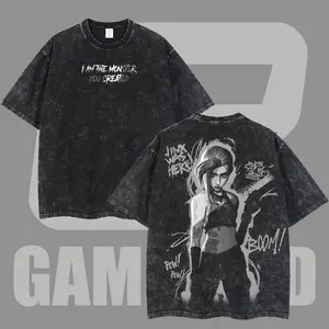 Jinx Arcane Show League Of Legends Washed Game T-shirt Game Soft Cotton, FPS, Game Lover  Gift for Him Her Vintage Y2K Hoodie Sweatshirt arcane merch