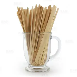 Disposable Birch Cocktail & Coffee Stir Sticks - 7 in - Box of 1000