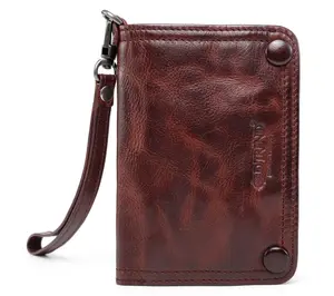 Old Trend Basswood Leather Wristlet Clutch