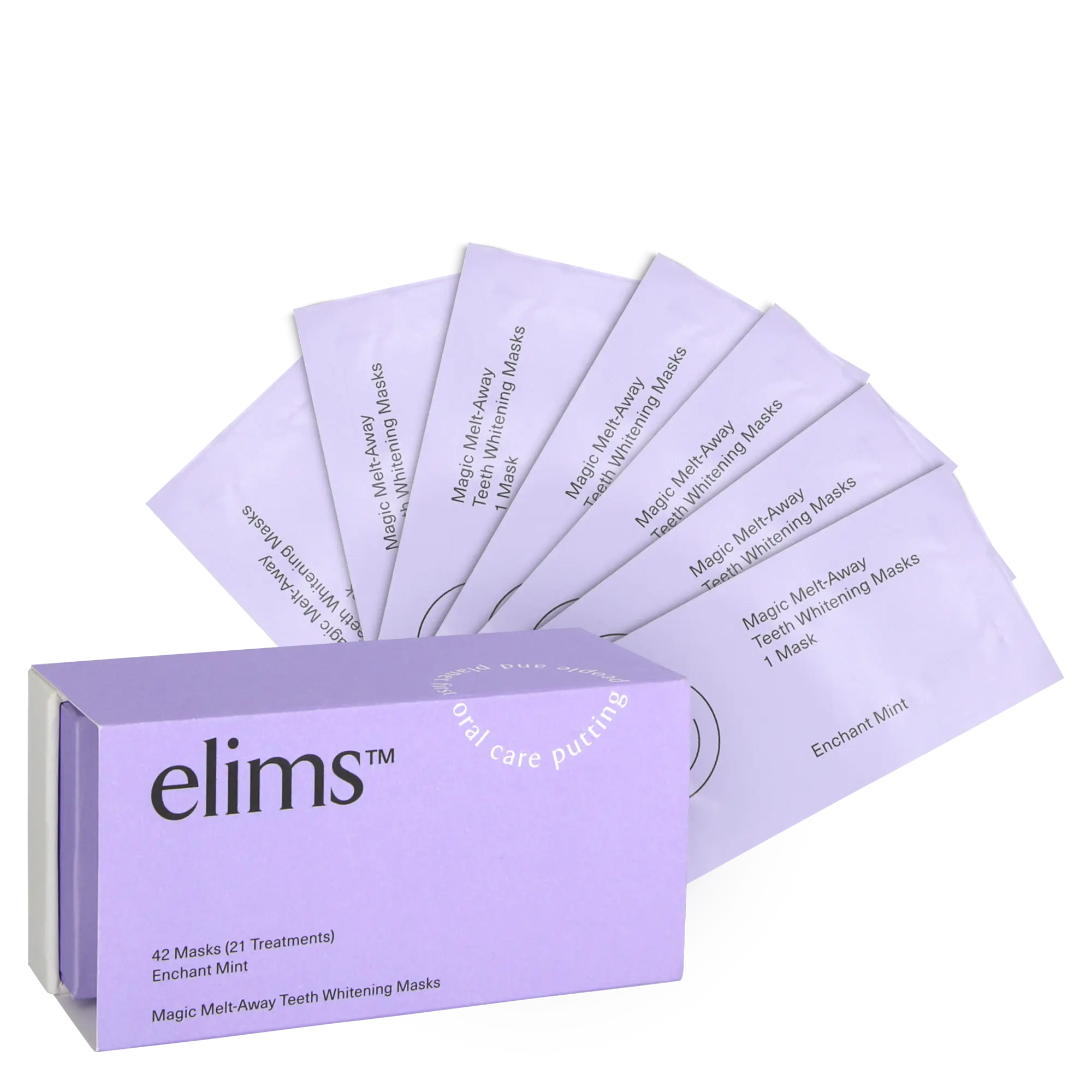 Elims Magic Melt-Away Teeth Whitening Masks - 42 Masks (21 Treatments)