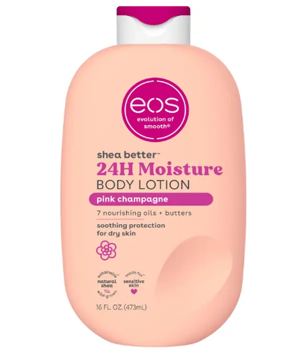eos Shea Better 24H Moisture Body Lotion- Pink Champagne, 16 fl oz