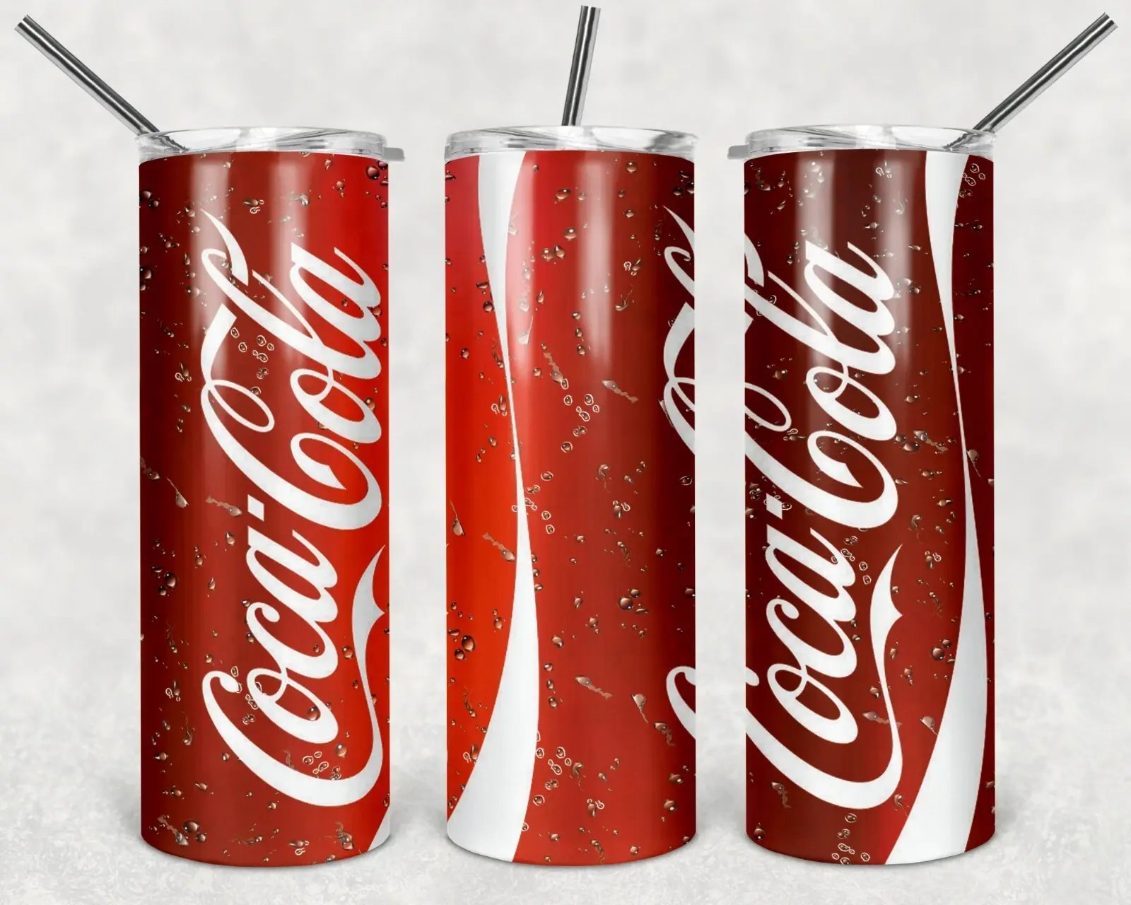 Coke-Coca cola  Design Stainless Steel Lid & Straw Stainless Steel 20-40oz Tumbler Lid & Straw, Double Wall Insulated 40oz Tumbler, Gift for your Health