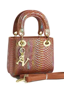 Fashion Versatile Colorful Snake Print Handbag, Casual All-Season Crossbody Shoulder Bag, PU Leather Material, Stylish Accessory