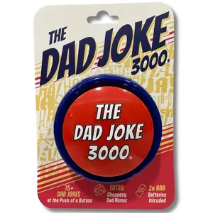 Novelty Gag Toy - 75+ Extra Funny Jokes at the Push of a Button, Birthday Gift for Men, White Elephant Gift Option