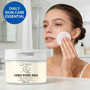 Salicylic Acid Cleansing Pads 0.5%, Gentle Exfoliating Dual-Sided Design, Acne Control, Oil Control, Suitable for Sensitive Skin, Hyaluronic, Moisturizing, Hydrating