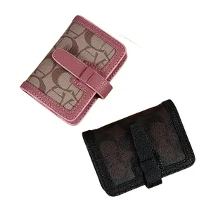 Women's Vintage-Style Trendy Short Wallet, Multi-Card Slots, Anti-Theft Protection profile frame bagg u lowallet outdoorfun Coin Purse Pattern exquisite woman