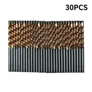 30PCS Drywall Cutting Bits, 1/8" Shank 1/8" Tip Diameter Spiral Saw Guide Point Bits, 2.35 Inches 3/4" Cutting Depth Rotary Tool Accessories for Drywall Outlet Boxes, Wall Openings