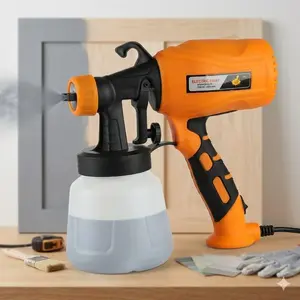 950ml Cordless Electric Paint Sprayer, Industrial Anti-Clog Copper Motor, 1.8mm & 2.5mm Quick-Change Nozzles, Adjustable Spray Patterns for Cars, Furniture, Metal, Fence, Long-Lasting Battery, Easy 3-Second Clean, Professional Painting Tool, Power Tool