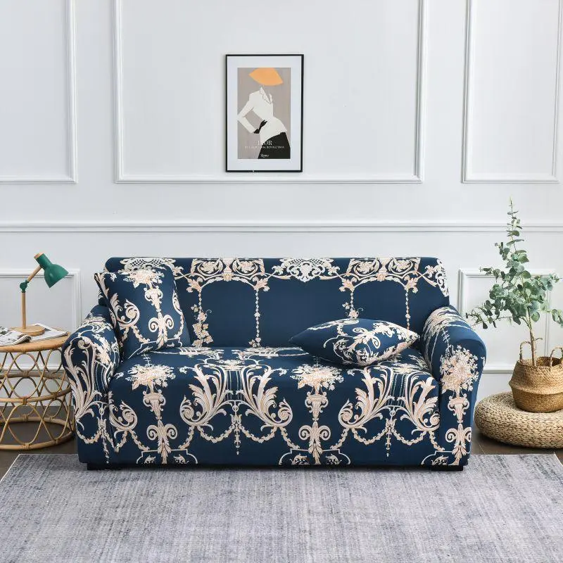 Bohemian Style Crown Printed Sofa Cover, 1 Count Soft Comfortable Sofa Slip Cover Protector, Couch Slipcover, Sofa Couch Protector for Home Decor Living Room