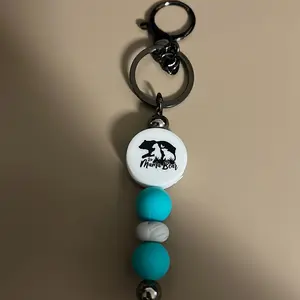 Teal keychain