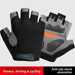 meta  flex Sports half finger men's and women's cycling gloves liquid silicone shock absorption non-slip fitness summer fishing mountaineering yoga luya training