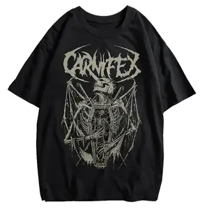 Aesthetic Grunge Carnifex Satanic Skull vintage Goth Oversized Shirt | Cotton Summer Graphic Tee for Men and Woman Hoodie, T-shirt and sweater