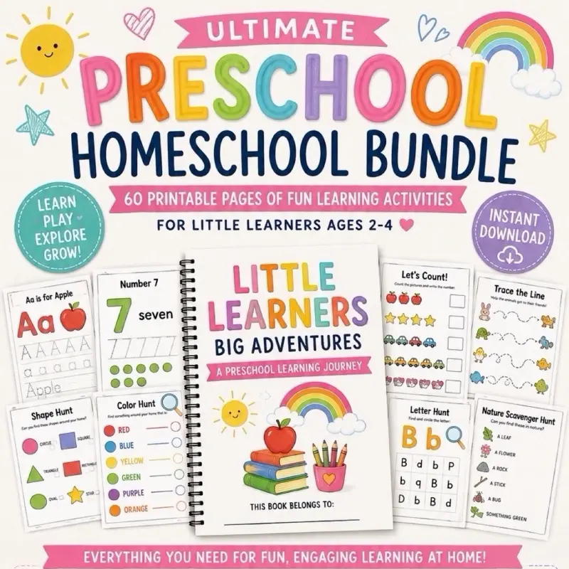 ULTIMATE PRESCHOOL HOMESCHOOL BUNDLE
