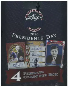 2026 Leaf Presidents' Day Hobby Box