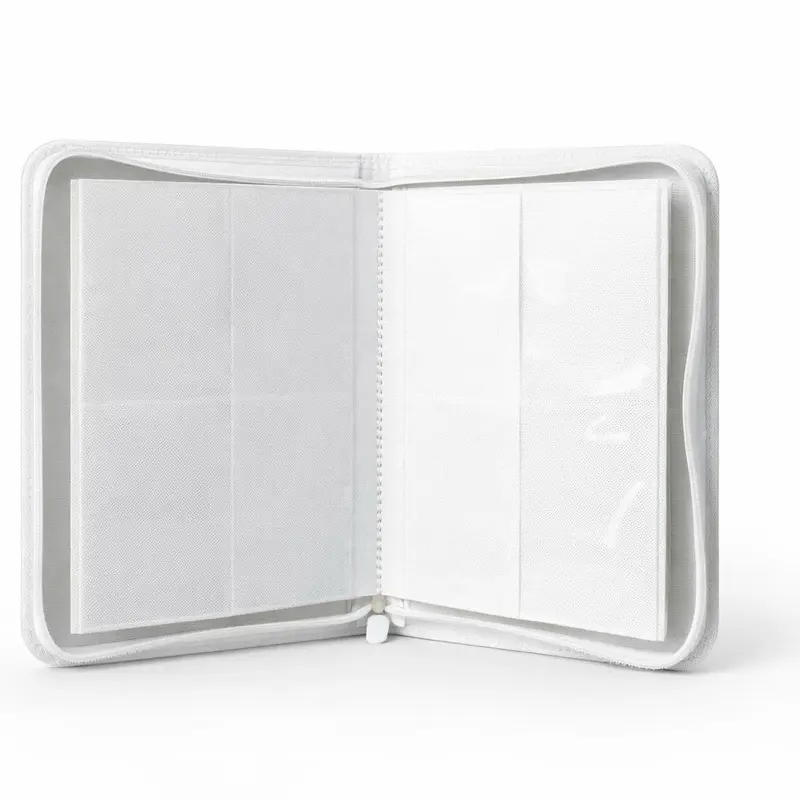 Auri Whiteout 4 Pocket TCG Card Binder White Smooth Zipper Closure High-Quality Card Pages Compact Lightweight Sleek Design for Pokmon One Piece Sports Cards Holds 160 Cards PVC-free Acid-free Pages - TikTok Auri Whiteout 4 Pocket TCG Card Binder White Smooth Zipper Closure High-Quality Card Pages Compact Lightweight Sleek Design for Pokmon One Piece Sports Cards Holds 160 Cards PVC-free Acid-free Pages - TikTok