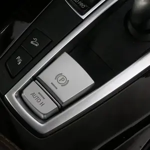 Carbon Fiber Style Start Stop & Hand Brake Button Covers for BMW (F10 F07 F01 X3 X4), Interior Modification Trim Stickers