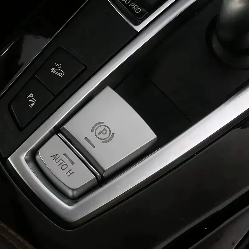 Carbon Fiber Style Start-Stop & Hand Brake Button Covers - Automotive Auto Accessories for BMW (F10, F07, F01, X3, X4), Easy Peel Interior Modification Trim Stickers, Accessories for Car That Protects Buttons