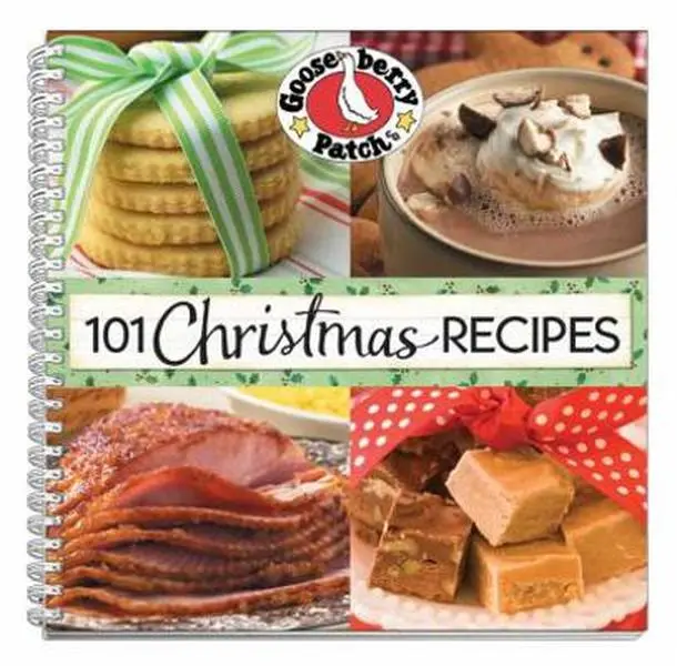 Used Cookbook - 101 Christmas Holiday Festive Food Recipes by Gooseberry Patch (Spiral-Bound, 107 Pages, English)