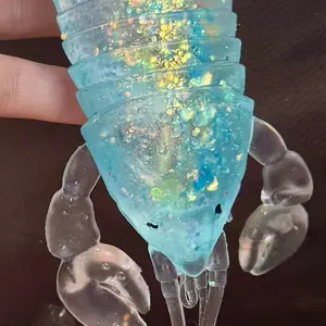 Blue lobster sugar squisher squishy stress relief toy