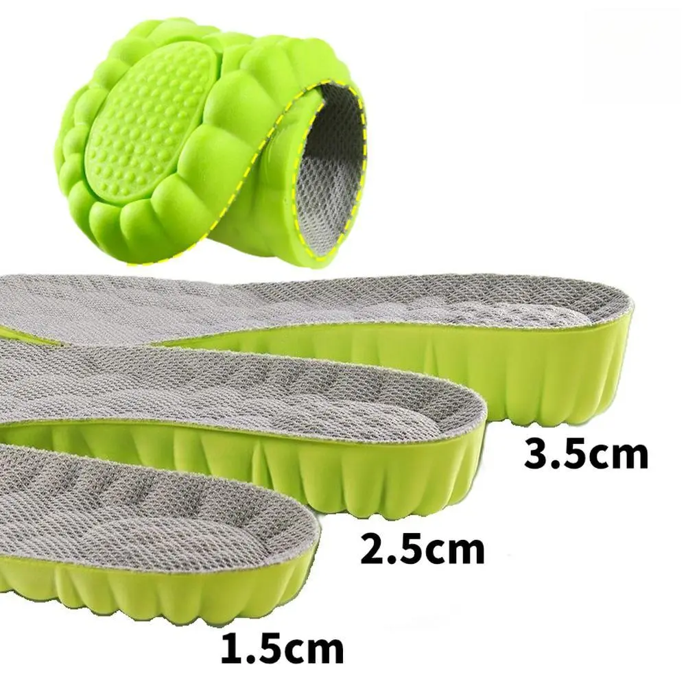 Unisex PU Foam Cushioning Insoles for Men-Women, High Elastic Breathable Shockproof Arch Support Shoe Inserts, Sporty Insoles for Running/Gym & Daily Wear 5173-1