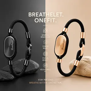 Breathelet OneFit Smart Bracelet for Stress Relief & Focus | Mindfulness Breathing Trainer, Anxiety Relief Wellness Wearable
