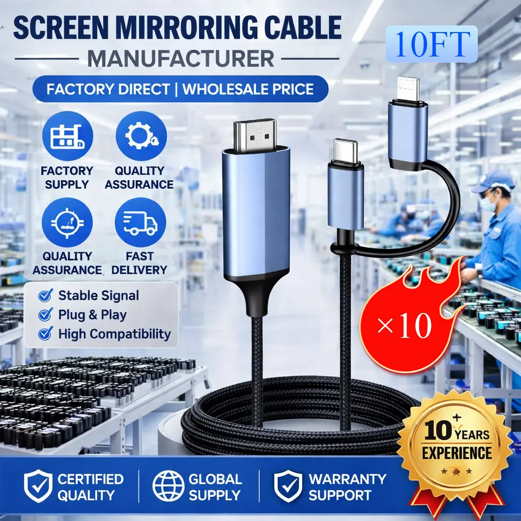 2-in-1 cable 10FT（10）