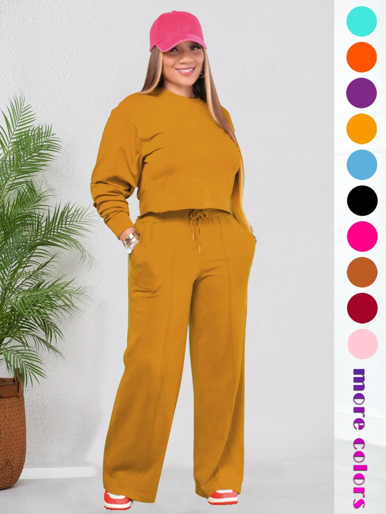 331 Women's Casual Suit, Pants Suit, Two-piece Suit, Sports Two-piece Suit, Solid Color, Elegant Two-piece Suit, Long-sleeved Two-piece Suit, Womenswe