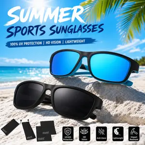 [Buy 1 Get 2] 2in1 Polarized Sports Sunglasses for Men & Women Running Cycling Fishing Golf Driving Shades Sun Glasses with Cleaning Cloths and Pouches