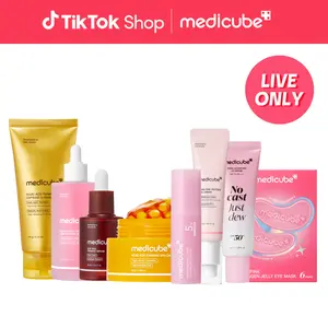 [LIVE Exclusive] [medicube] NEW Affordable Youth & Glow Skincare Bundle | Radiance, Fine Lines & Firming Care | Plump, Youthful Looking Skin | Korean Skincare, K-Beauty