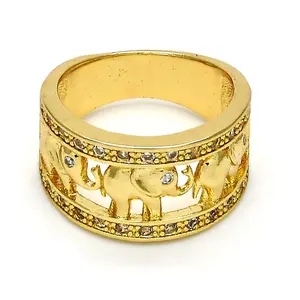 Anillo de Elefantes con Brillantes – Size 8