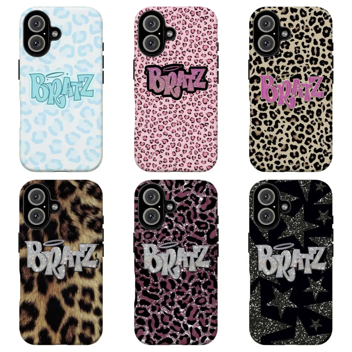 FL-Brat2 Y2K Leopard Print Phone Case,Retro 2000s Fashion Aesthetic Cover For iPhone 11 12 13 14 15 16 17 Air Pro Max for Samsung S26 S25 S24 S23 S22 S21 Case,Gift for her/him, Accessories, Custom