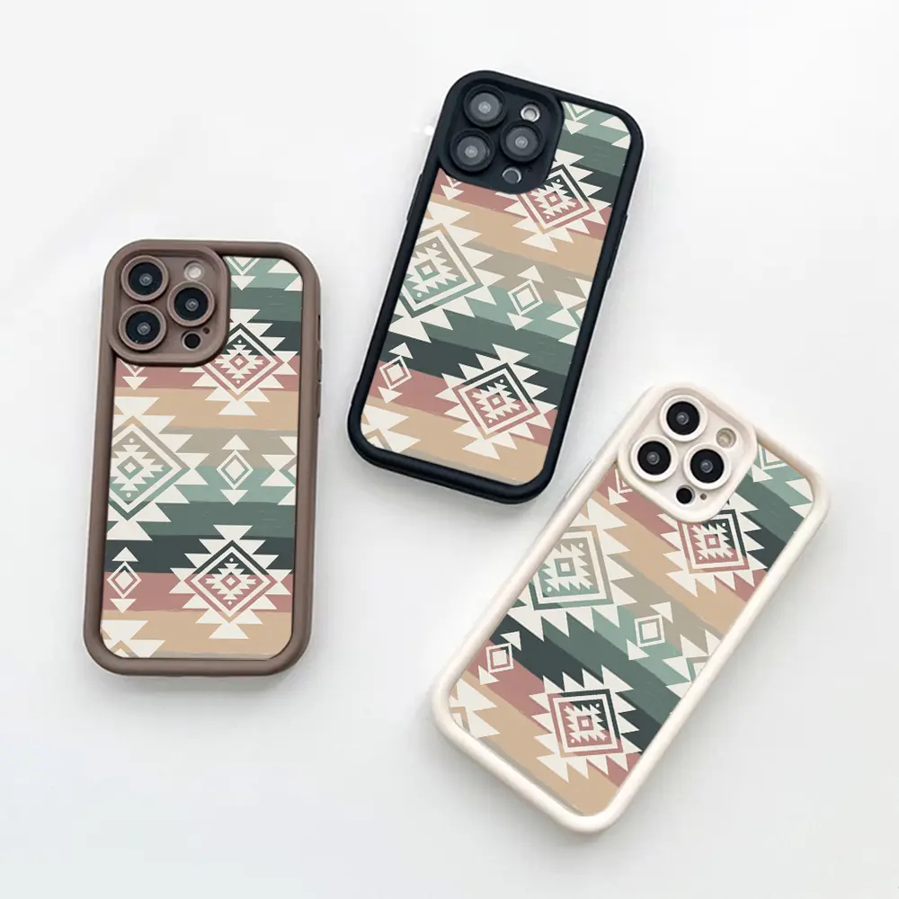 Aztec phone case for iPhone 17/16/15/14/13/12/11 Xs Pro Max Plus AIR Case,Western Gift Cowgirl for Samsung S25/S23/S24/S22/S21/NOTE20/A54/A53/A52/A36/A35/A34/A33/A17/A16/PLUS/ULTRA/FE phone cover soft shockproof protective Shell Protection Rodeo Gift