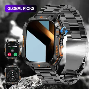 Multifunctional Smart Watch with Flashlight and Compass, Fashionable Digital Watch with Heart Rate Monitoring & Sleep Tracking, Sports Watch with Multiple Modes for Women & Men