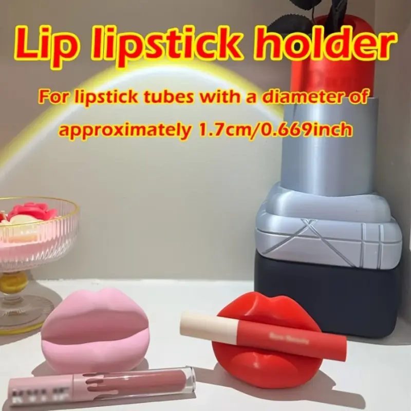 3D printing - Creative lipstick storage rack, desktop storage accessories, lipstick display rack, desktop storage accessories, furniture storage decoration